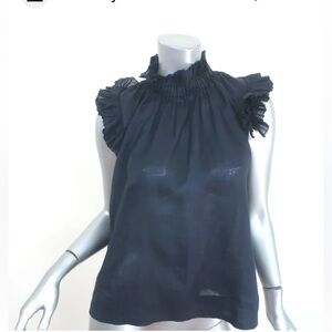 Sea New York Navy Flutter Sleeve Top. Size 2
